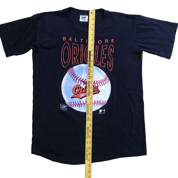 Official Fan 1992 Baltimore Orioles T Shirt Size L Black VTG Single Stitch USA - Picture 11 of 15